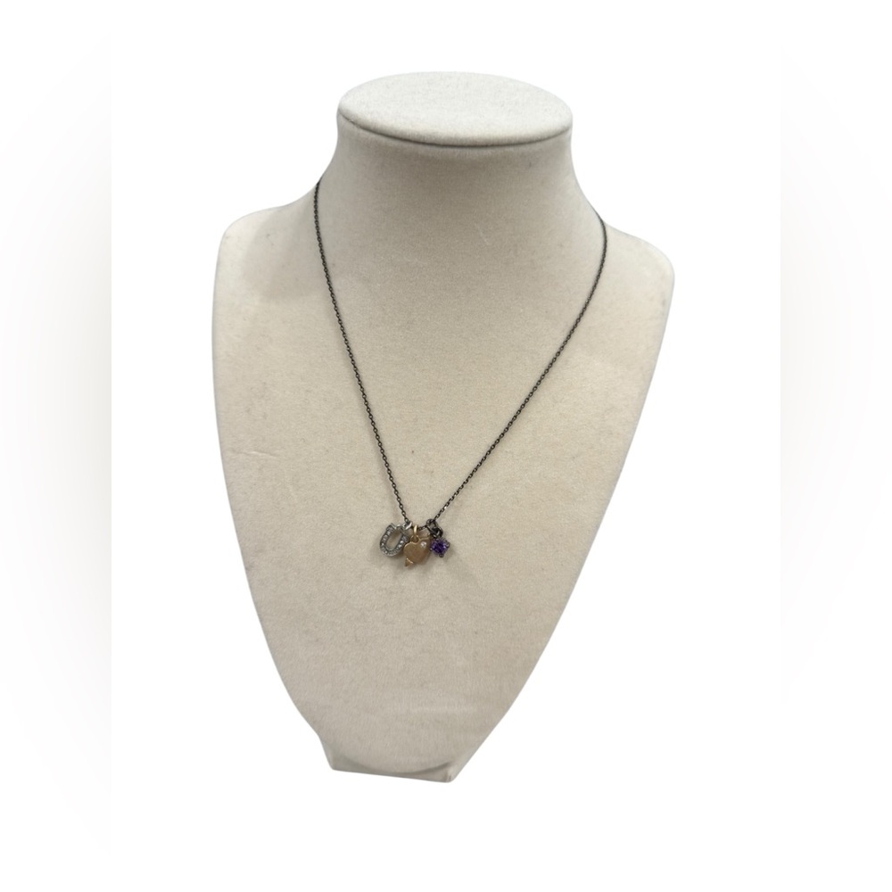 ✨ 5/$30 ✨ Multi-Charm Necklace with Black Chain